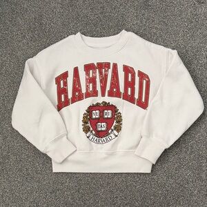 Harvard Kids White Sweatshirt